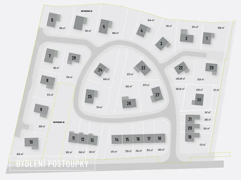 Prodej stavebního pozemku 280 m², Kroměříž – náhled fotky 3