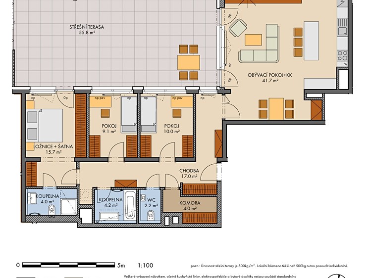 Квартира 4+kk на продаж, 113 м² (3 з 9)