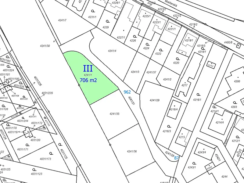 Prodej stavebního pozemku 855 m², Praha – náhled fotky 3