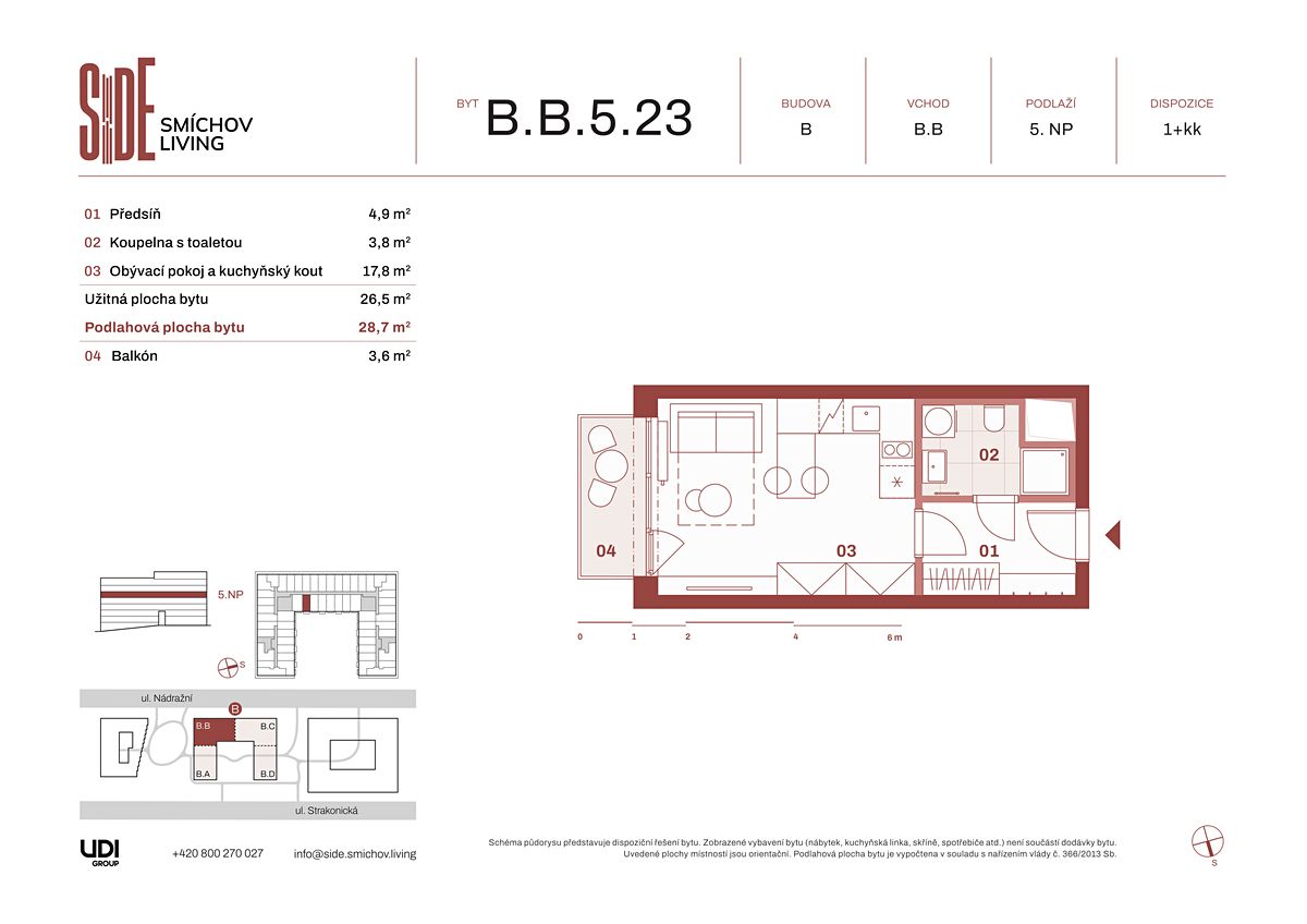 Prodej bytu 1+kk 27 m² – fotografie 3