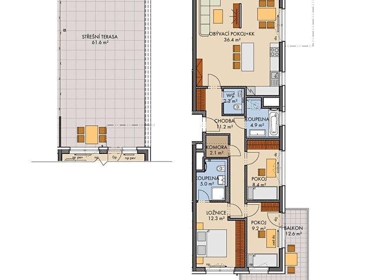 Wohnung 4+kk zum Kauf, 97 m² (6 von 10)