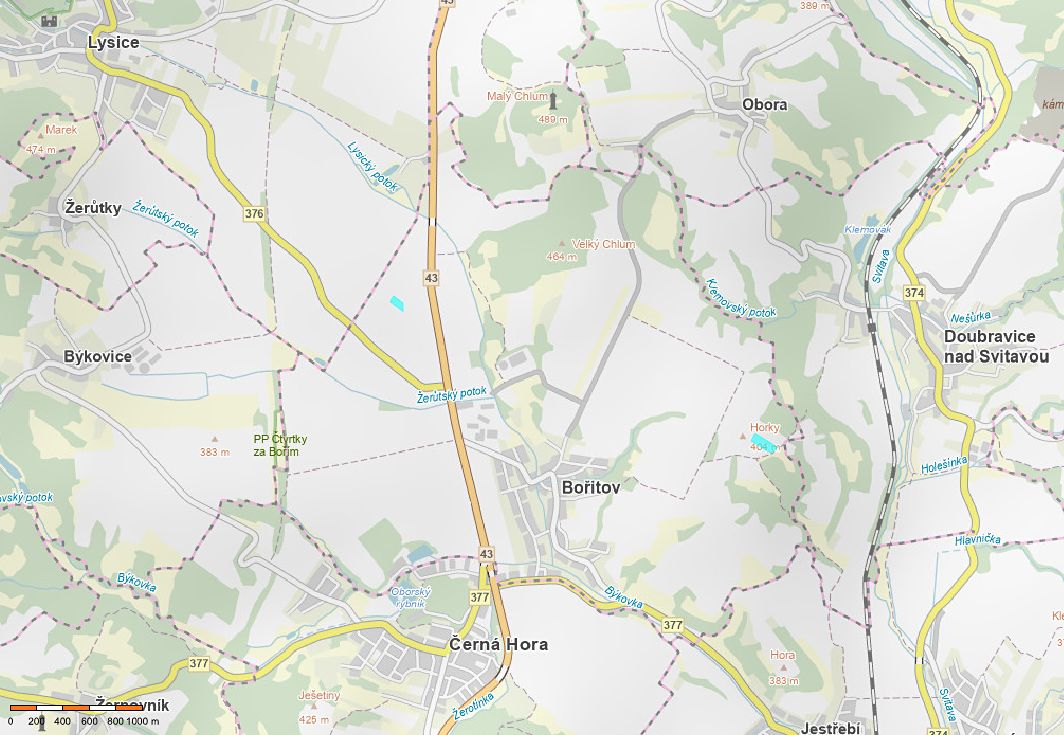 Prodej pole 17939 m², Bořitov – fotka 1 z 3