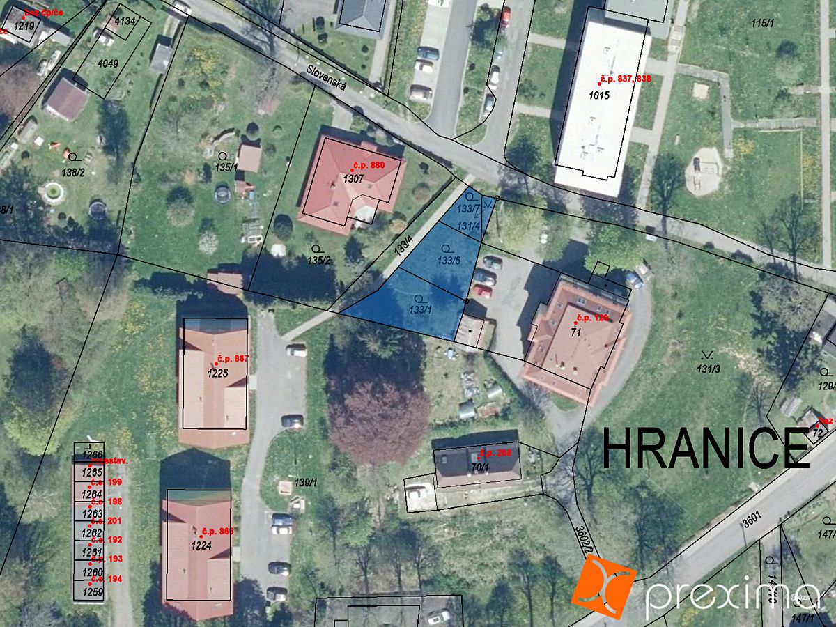 Prodej stavebního pozemku 427 m²