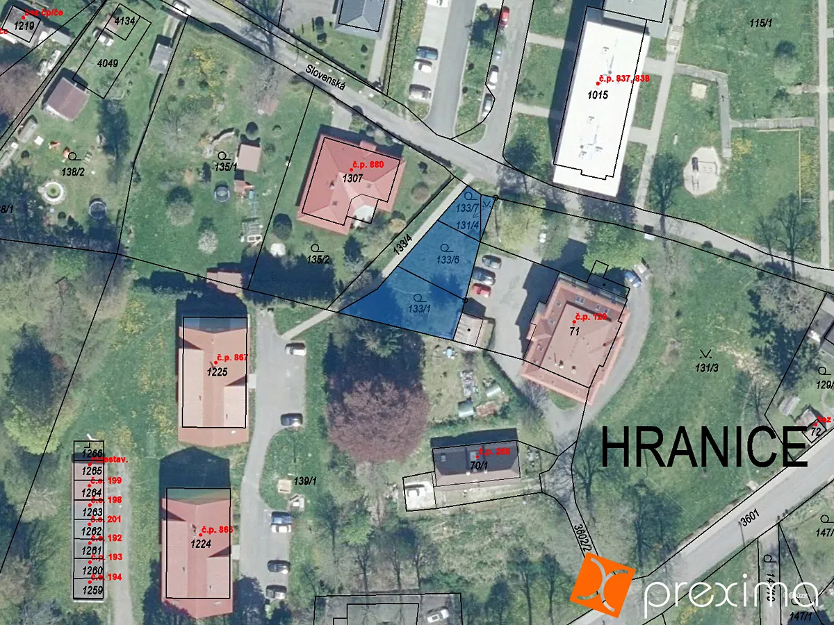 Prodej stavebního pozemku 427 m²
