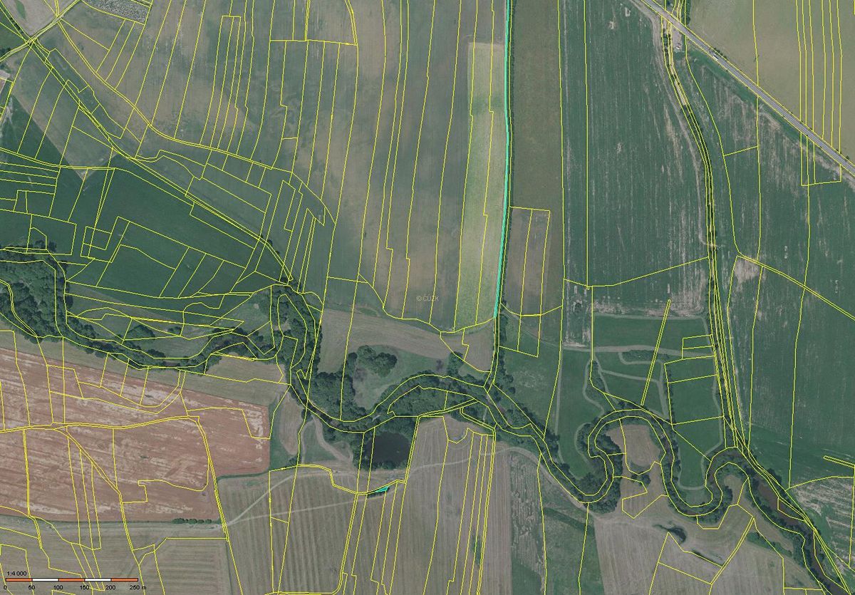 Prodej pole 1493 m², Vodňany – fotka 1 z 3