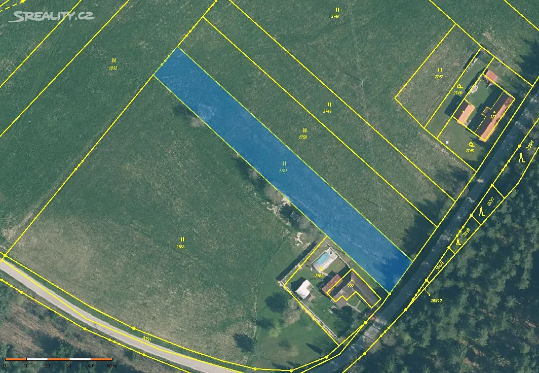 Prodej louky 2677 m², Rapšach