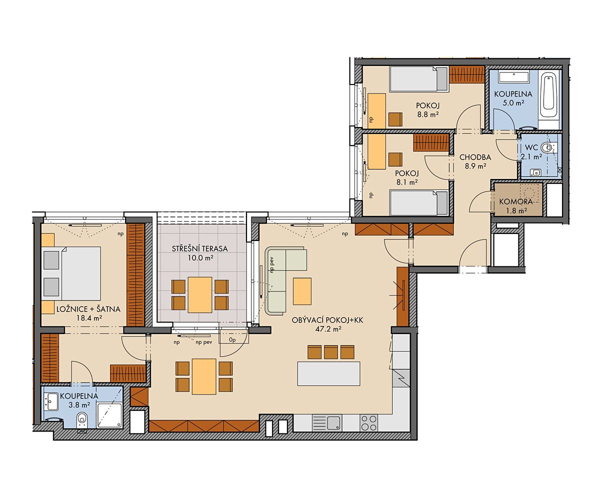 Prodej bytu 4+kk 110 m² – fotografie 3