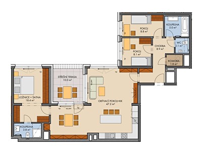 Wohnung 4+kk zum Kauf, 110 m² (3 von 9)
