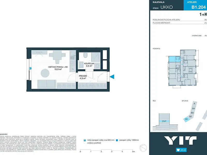 Prodej bytu 1+kk 24 m², Brno – náhled fotky 2