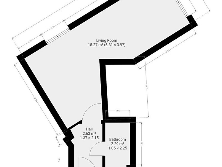 Wohnung 1+kk zur Miete, 23 m² (9 von 9)
