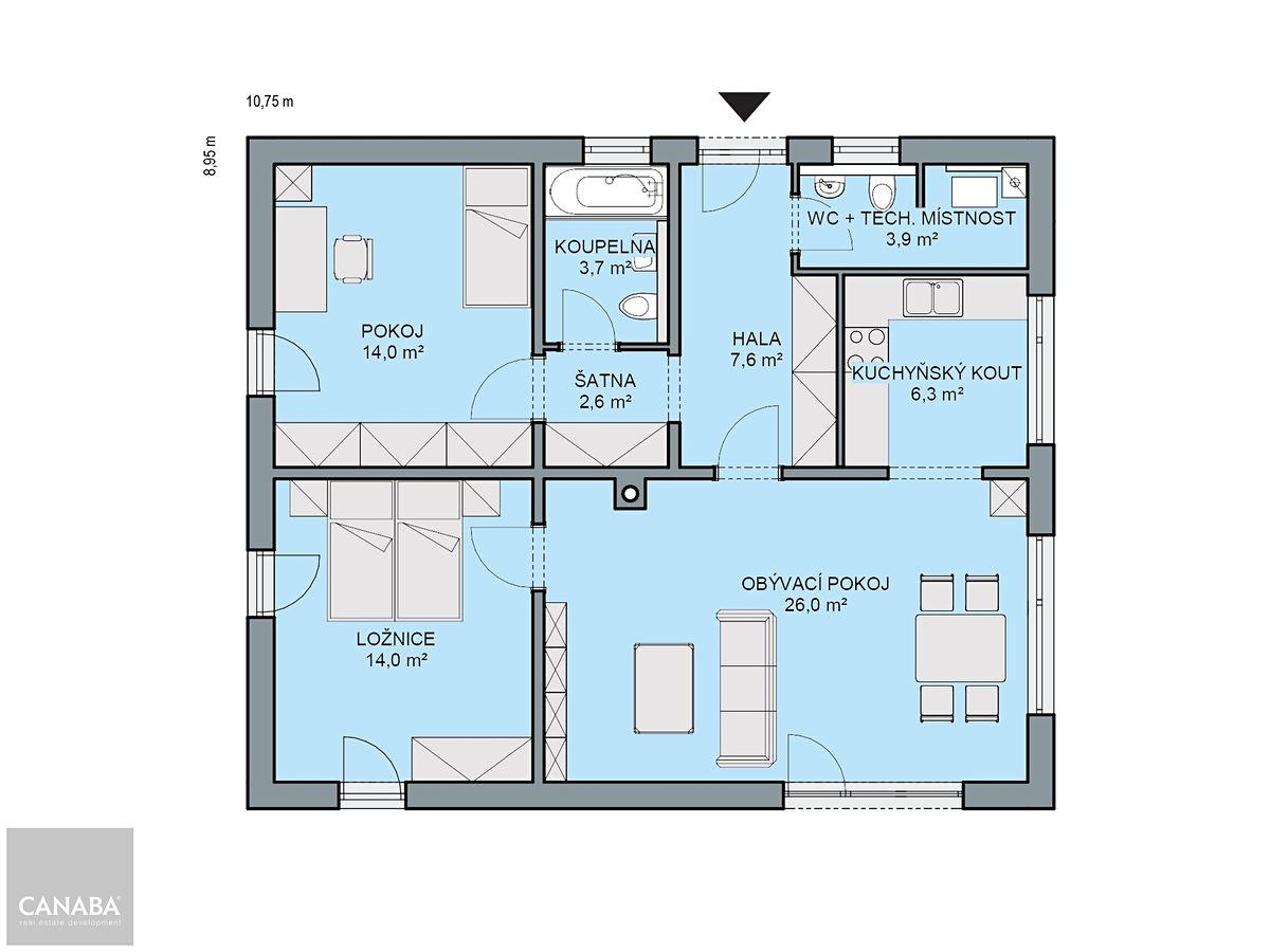 Prodej rodinného domu 78 m², pozemek 1135 m² – fotografie 4