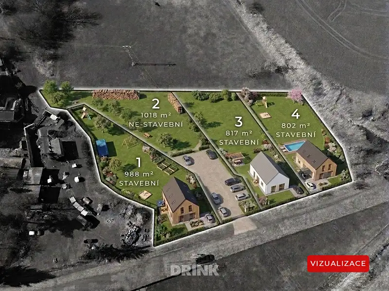 Prodej stavebního pozemku 2006 m², Bakov nad Jizerou – náhled fotky 1
