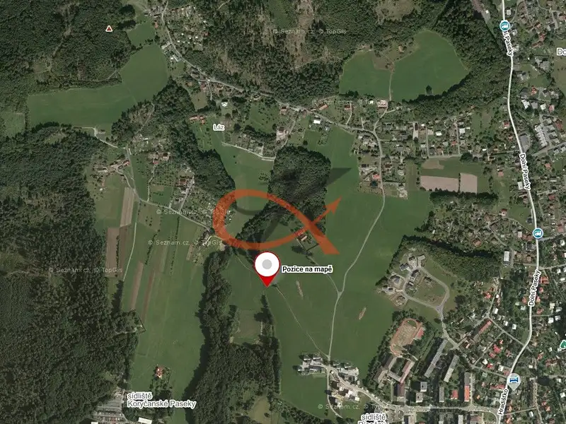 Prodej pole 1550 m², Rožnov pod Radhoštěm – náhled fotky 3