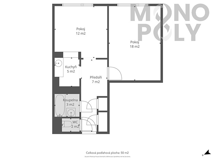 Wohnung 2+kk zum Kauf, 50 m² (10 von 15)