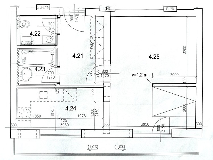 Prodej bytu 1+kk, 41 m² (2 z 12)