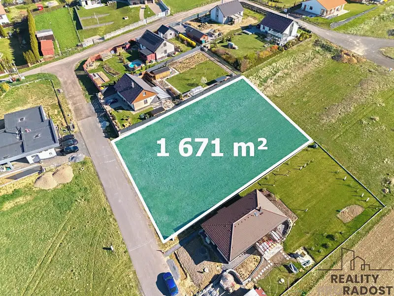 Prodej stavebního pozemku 1671 m², Jistebník – náhled fotky 2
