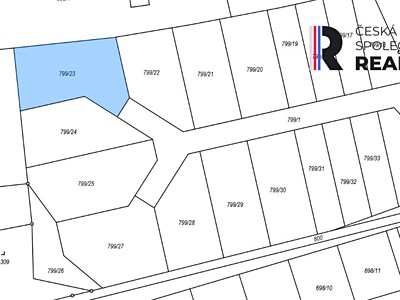 Prodej  stavebního pozemku 830 m²
