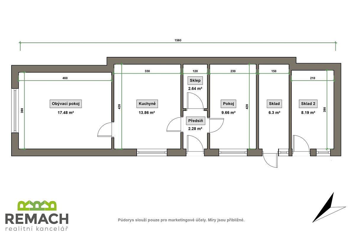 Prodej rodinného domu 65 m², pozemek 150 m² – fotografie 2