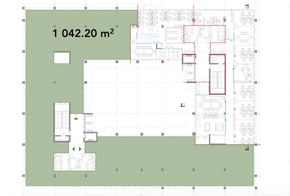 Pronájem kanceláře 1191 m² – fotografie 3