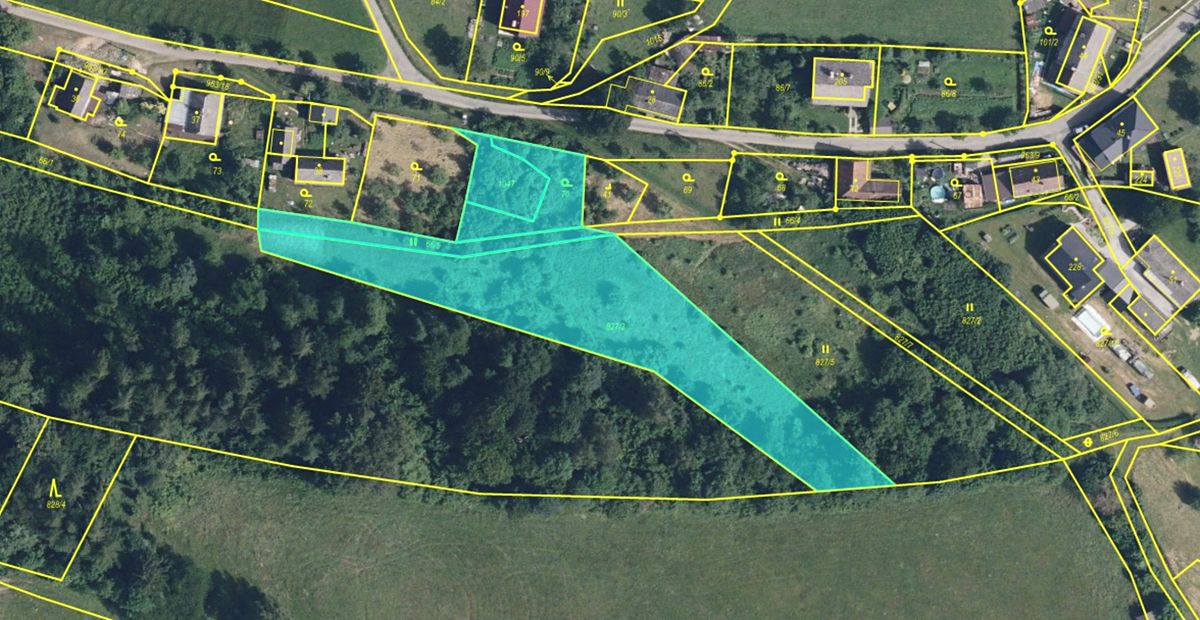 Prodej stavebního pozemku 3553 m²