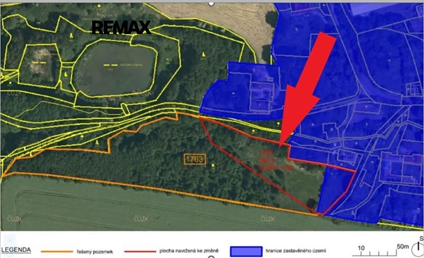Prodej stavebního pozemku 6300 m²