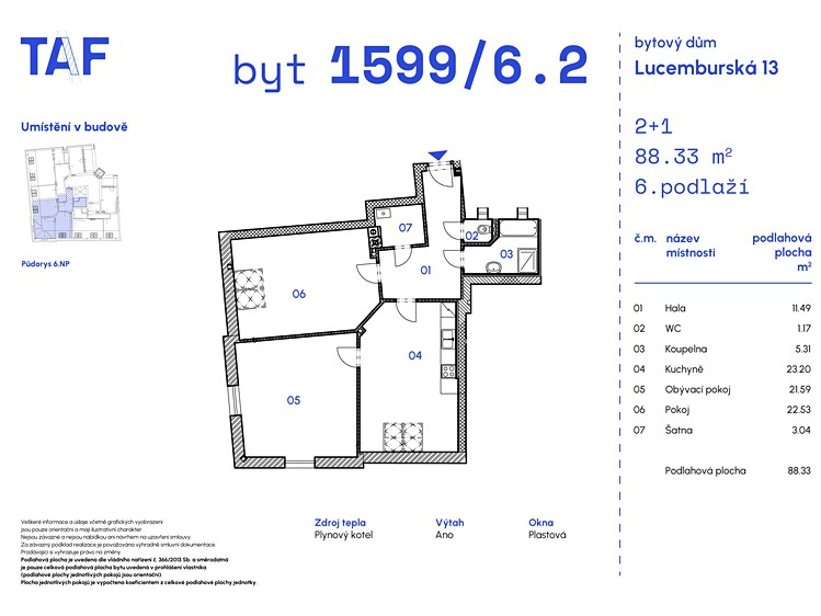 Wohnung 2+1 zum Kauf, 88 m² (2 von 16)