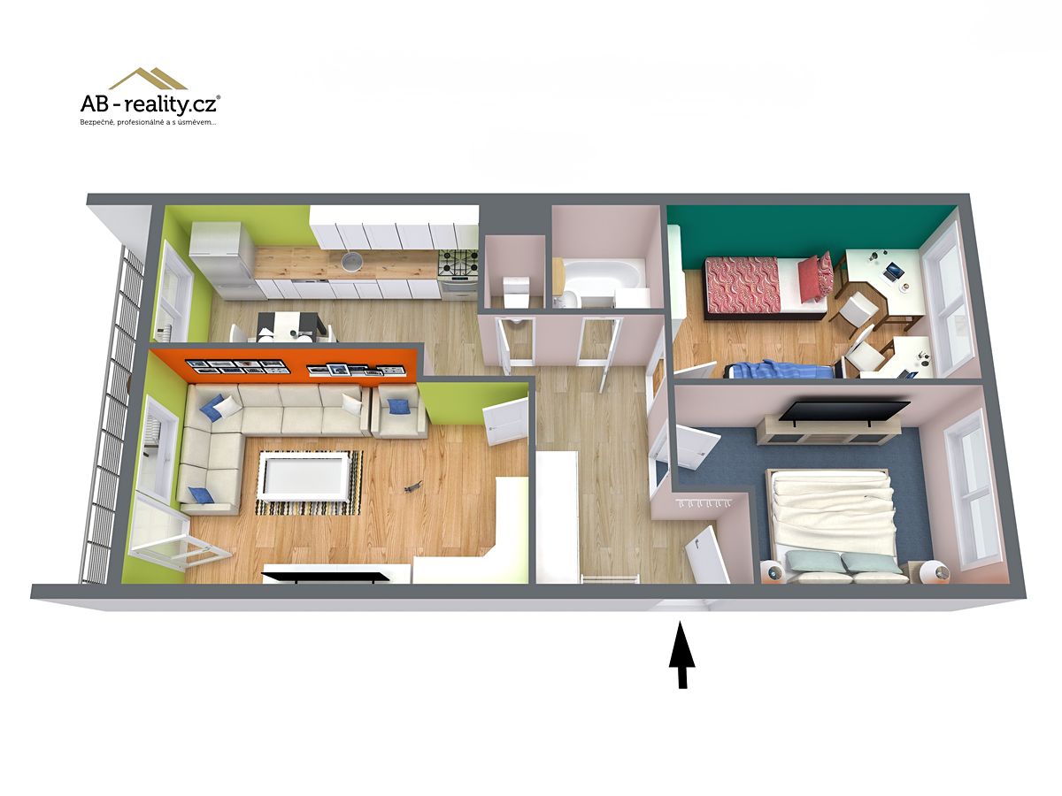 Prodej bytu 3+1 69 m² – fotografie 2