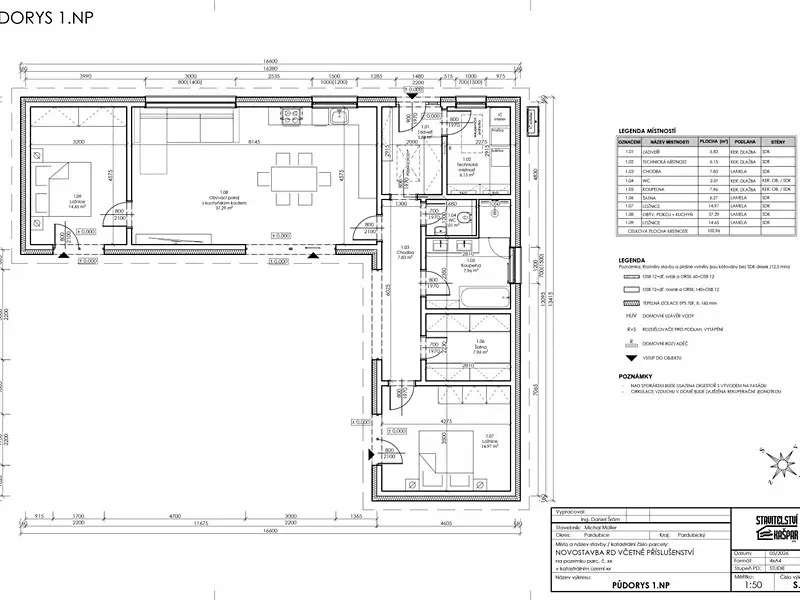 Prodej rodinného domu 102 m², pozemek 1309 m², Holice – náhled fotky 3