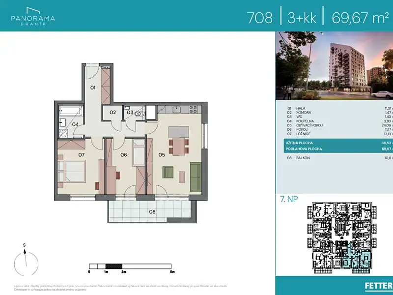 Prodej bytu 3+kk 67 m², Praha – náhled fotky 2