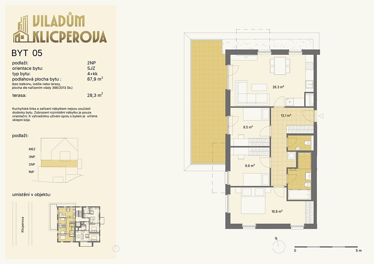 Prodej bytu 4+kk 88 m² – fotografie 5