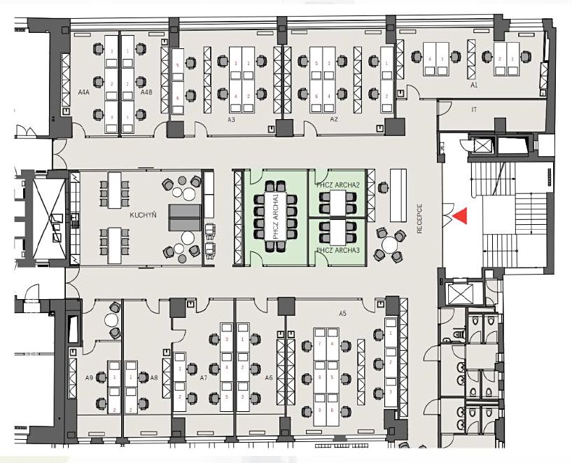 Pronájem kanceláře 740 m² – fotografie 3
