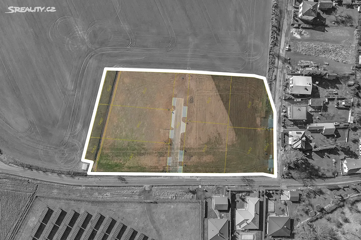 Prodej stavebního pozemku 1458 m² – pohled 4