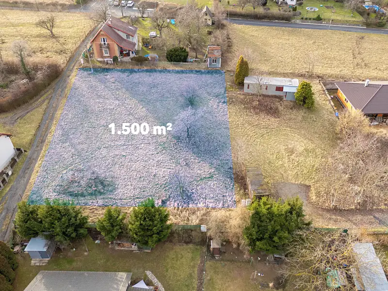 Prodej stavebního pozemku 1500 m², Vrátkov – náhled fotky 1