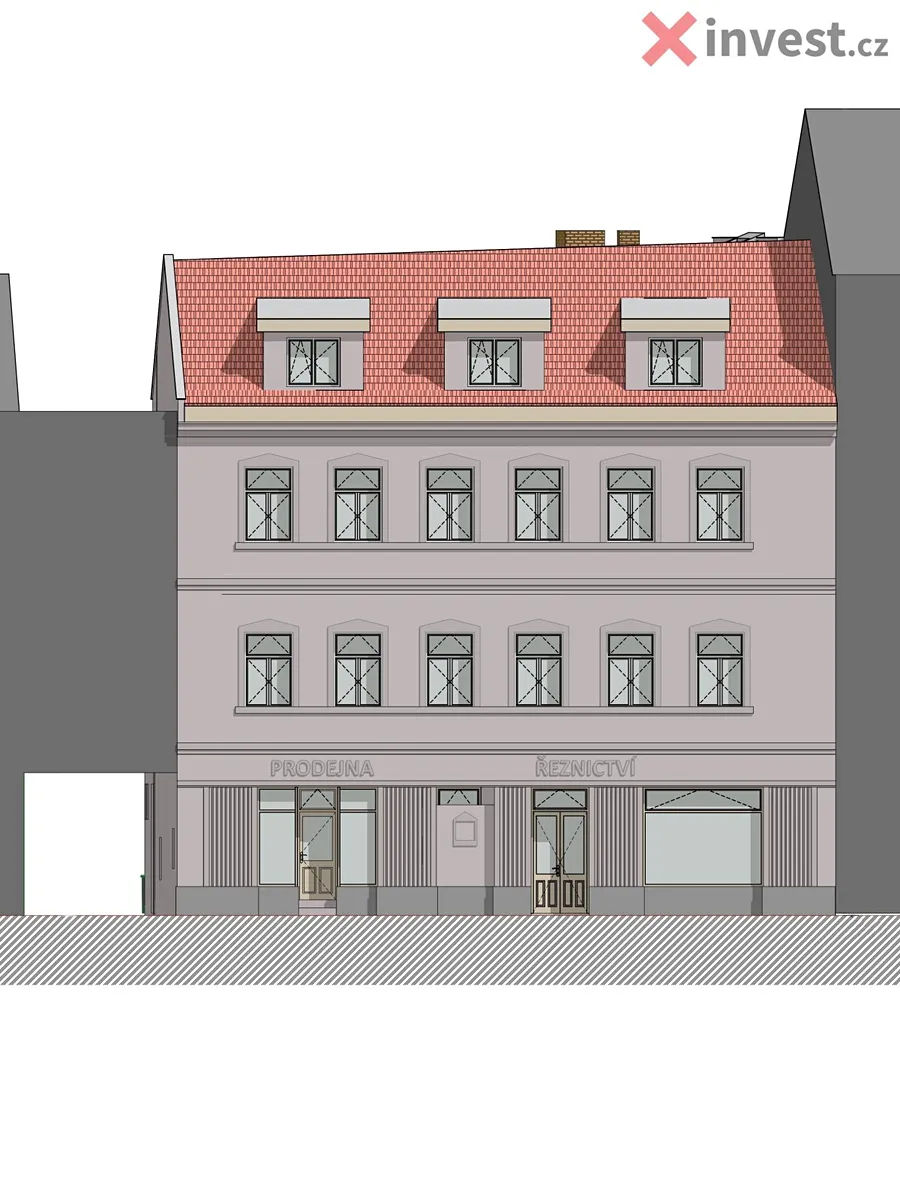 Prodej činžovního domu 1200 m²