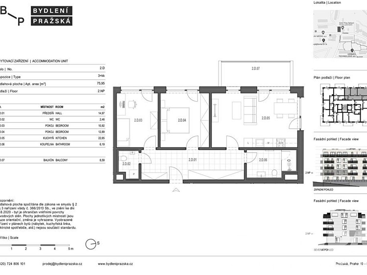 Квартира 3+kk на продаж, 75 м² (16 з 22)