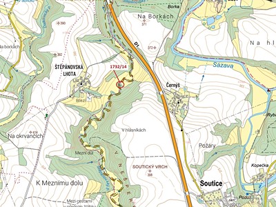 Dražba  pozemku 417 m²