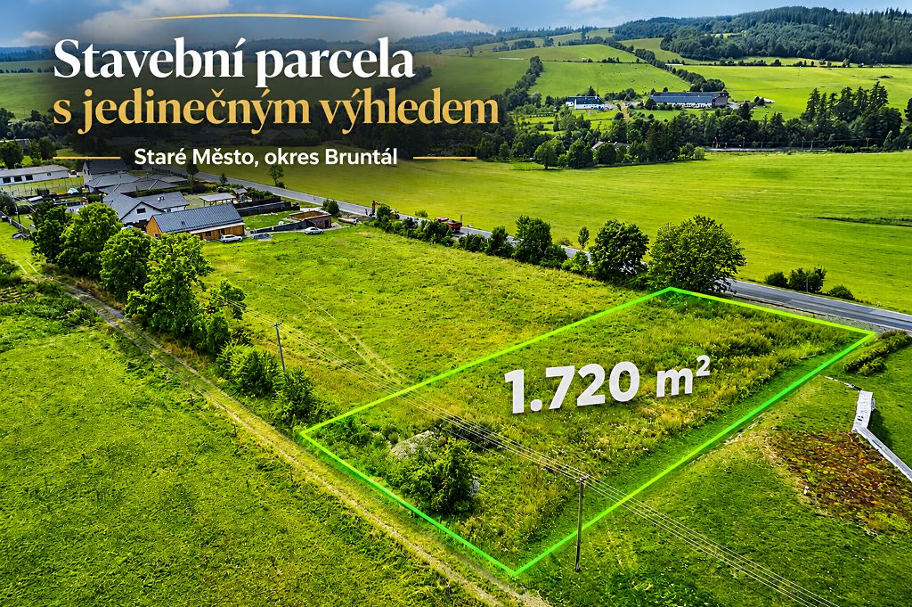 Prodej stavebního pozemku 1720 m²