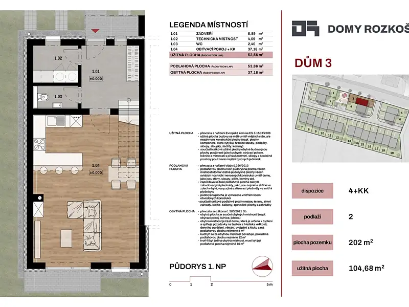 Prodej rodinného domu 105 m², pozemek 202 m², Humpolec – náhled fotky 2