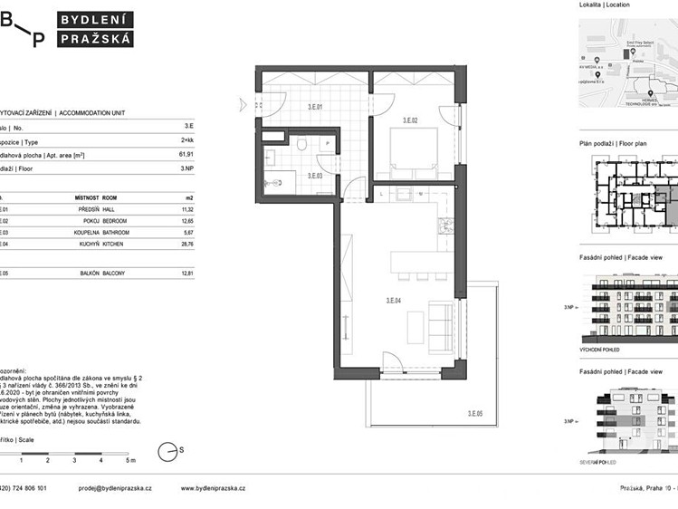 Wohnung 2+kk zum Kauf, 61 m² (8 von 14)