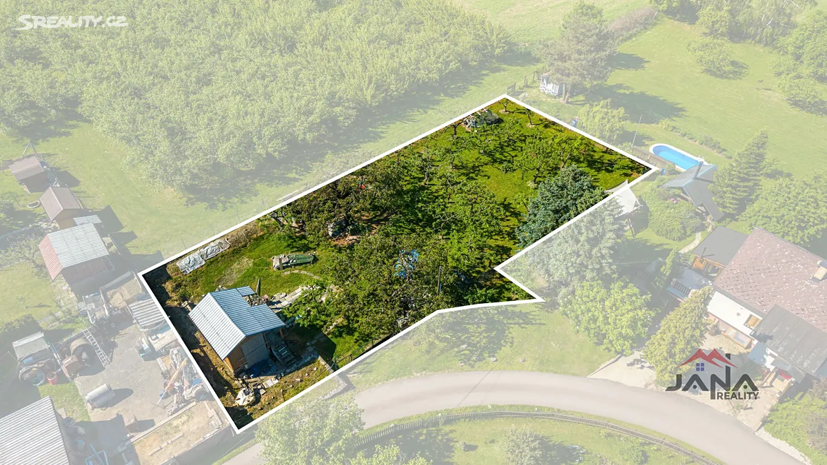 Prodej stavebního pozemku 1201 m² - Widok 2
