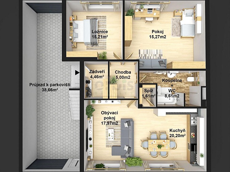 Wohnung 3+kk zum Kauf, 102 m² (2 von 24)