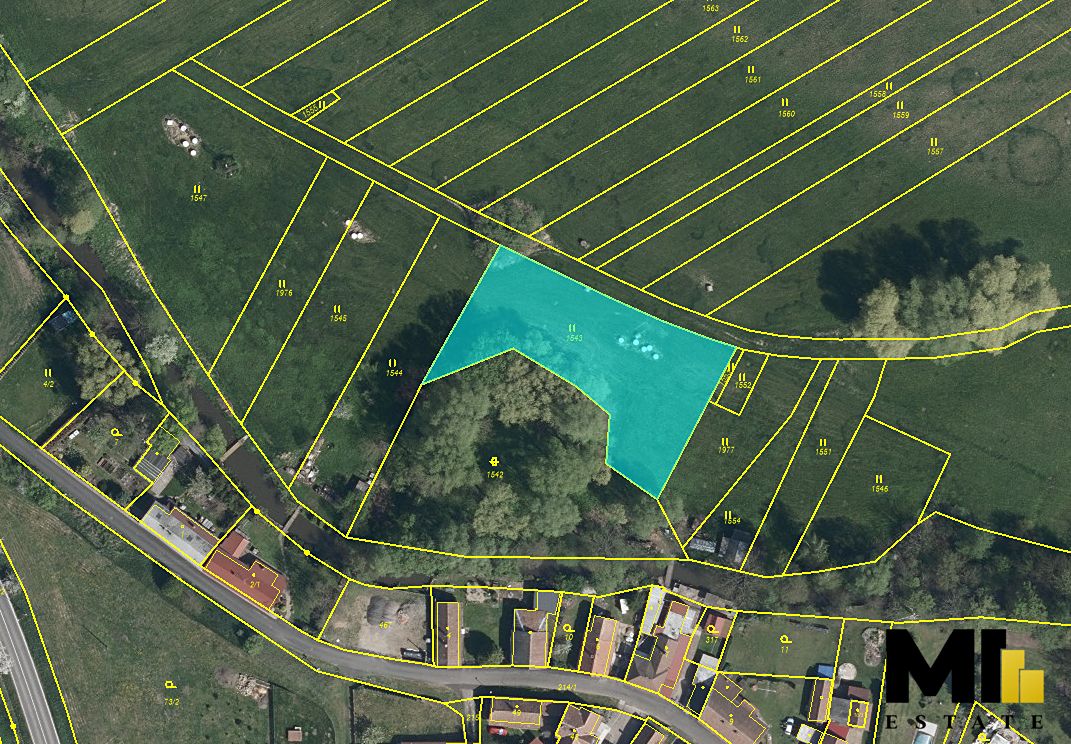 Prodej louky 1948 m², Smidary – fotka 1 z 3