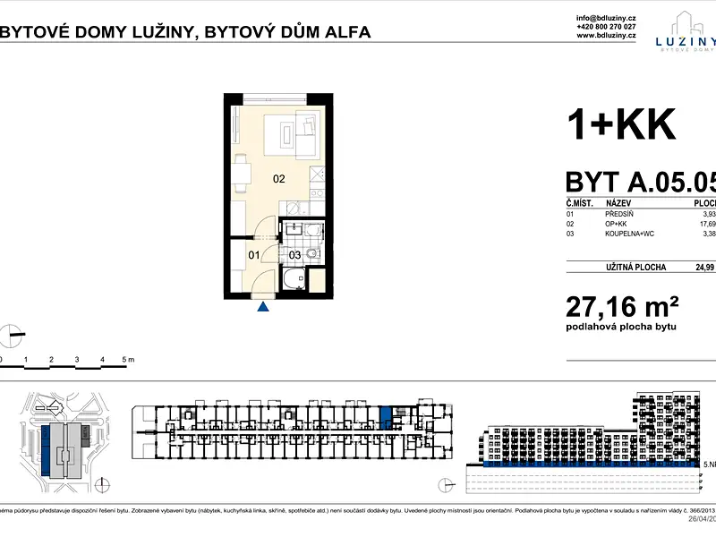 Prodej bytu 1+kk 27 m², Praha – náhled fotky 3