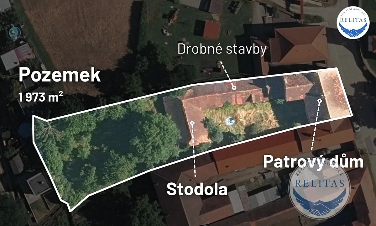 Prodej zemědělské usedlosti 450 m², pozemek 1973 m²
