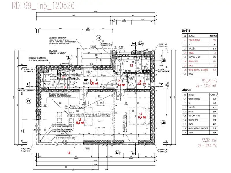 Prodej rodinného domu 130 m², pozemek 769 m², Roudné – náhled fotky 3
