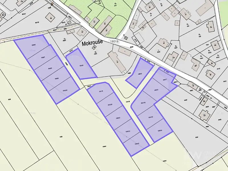 Prodej stavebního pozemku 885 m², Mokrouše – náhled fotky 3