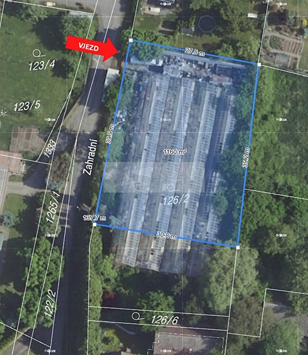 Prodej stavebního pozemku 1160 m² – fotografie 4