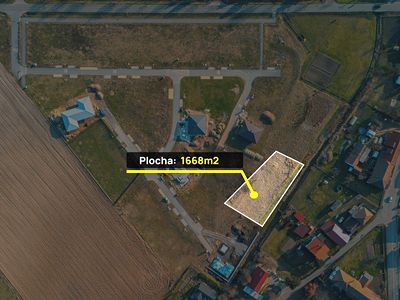 Prodej stavebního pozemku 1668 m²