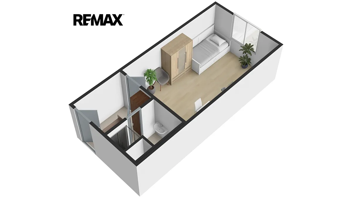 Pronájem bytu 1+kk 29 m² - Więcej