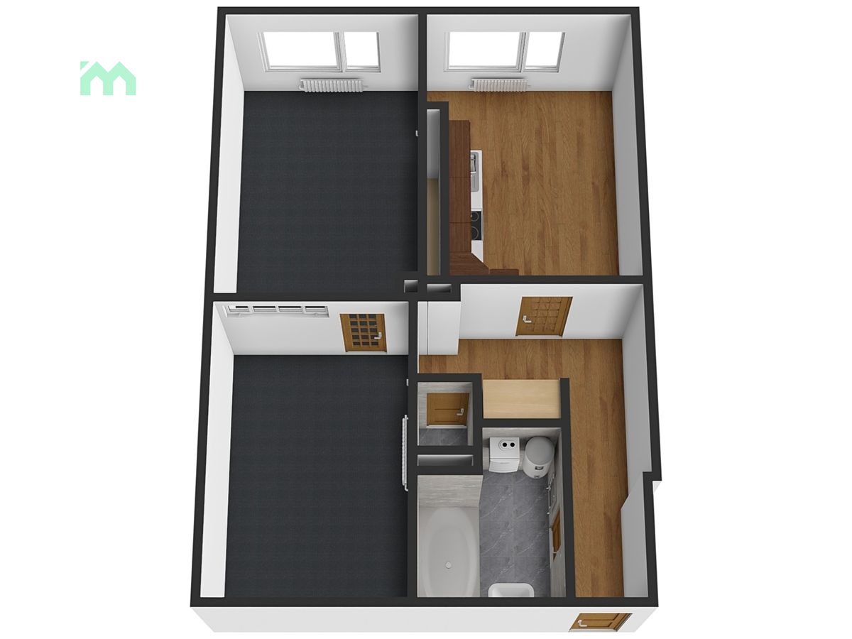 Pronájem bytu 2+1 60 m² – fotografie 2